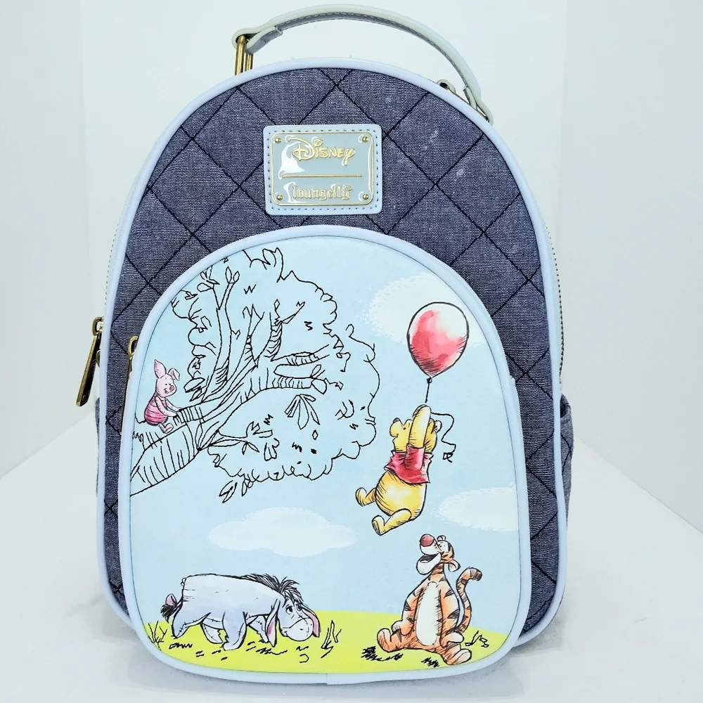 Loungefly Disney Winnie the Pooh Denim‎ Backpack